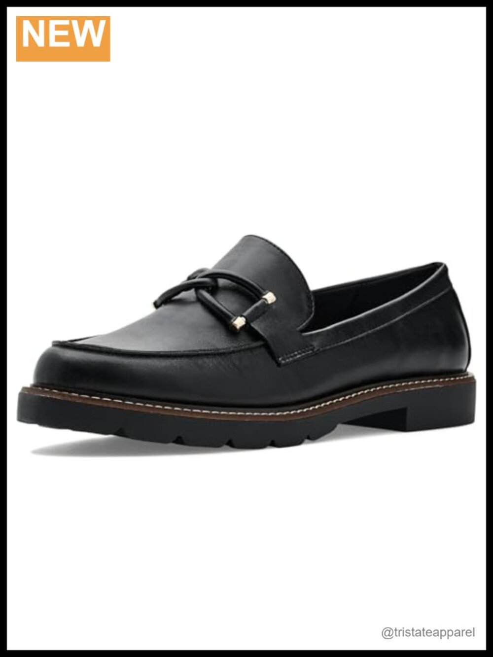Polyurethane (PU) Slip-On Loafer Flat Round Toe Business Casual
